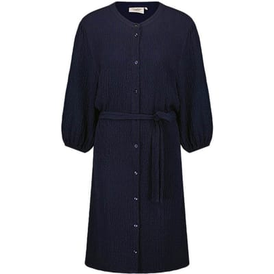 Another Label Amani Dress S/s Night Sky Maat: XS | Blousejurken Outlet | Dames | Blauw