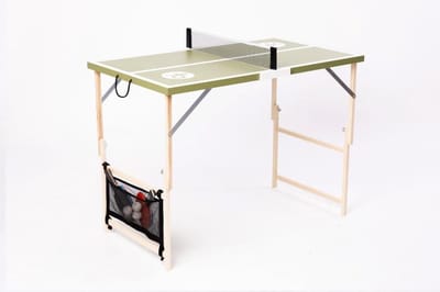 Mini Tafeltennistafel - Pingpongtafel Opvouwbaar - Recreatief Spel - Mobiel Compact Design - 105 x 60 cm - Groen