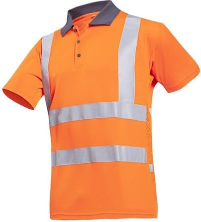Sioen POLA high-vis polo-shirt 03040073 - HV Oranje - 3XL