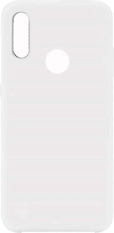 LuxeBass Hoesje geschikt voor Samsung Galaxy A10S - Silicone case - Kunststof - Soft cove - Wit