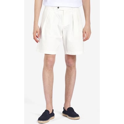No Label Lantana Cotton-stretch Off White Maat: 44 | Korte Broeken Outlet | Heren | Wit