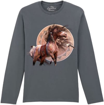 Paard Spirit Warrior The Coloured House Longsleeve T-shirt XXL