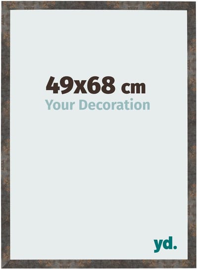 Your Decoration - Fotolijst 49x68 cm - MDF - Geoxideerd Metaal - Bologna