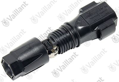 VAILLANT Stekker, PV-CM-S 2,5-6 (-) met huls VPV I 2000/1 230V, 3000-6000/1 400V o.a. Vaillant-Nr. 002025320, 0020253206