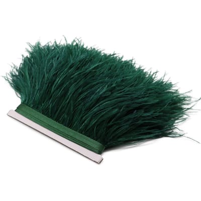 1 meter 8-10cm Echte Struisvogelveer Rand Kantlint Lange Struisvogelveer Randen Franje voor Kleding Naaibenodigdheden 8-10CM 1M