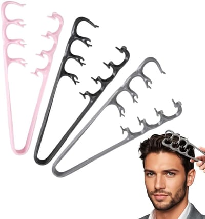 Set van 3 Textuur Kammen voor Haarstyling, Volume Tool voor Brede Haarstijlen, Ideaal voor Krullend Haar en Kappersgebruik