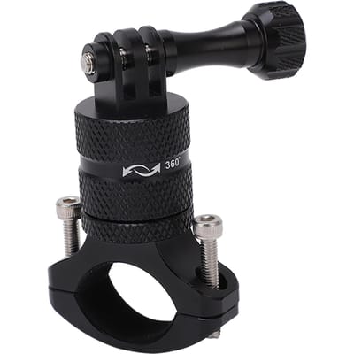 Fietsbevestiging Houder 360 graden Verstelbaar Lichtgewicht Fietsbeugel Adapter voor Actiecamera's black