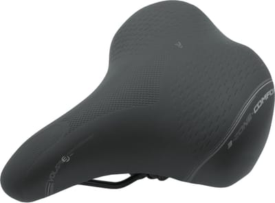Zadel Selle Bassano Volare XXL dubbelveer - zwart