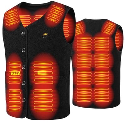 Verwarmd Vest met 10000mAh Batterij - Elektrisch Verwarmend Vest USB Aangedreven Slimme Thermostaat Verwarmingskleding XL