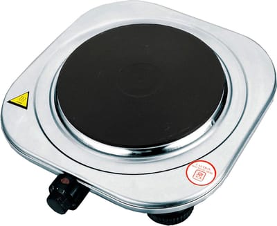 Royal Swiss® Elektrische Kookplaat 1 Pits – Vrijstaande Kookplaat 1500W – Elektrische Kookpit Ø18,5 cm – Regelbare Thermostaat – Camping & Tafelmodel