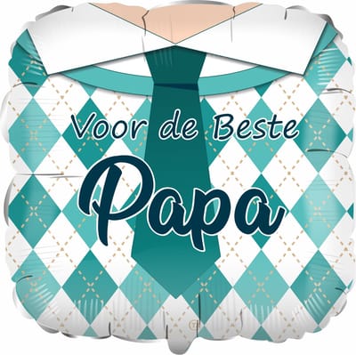 Voor de Beste Papa Folieballon, 45 cm, Vaderdag, lieve papa