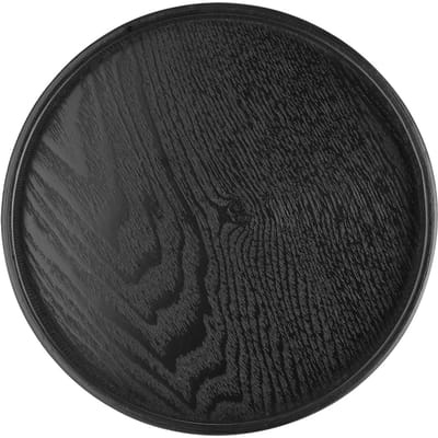 Ronde Vorm Massief Hout Thee Koffie Snack Eten Maaltijden Serveerblad Bord Restaurant Bladen 24cm