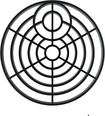 Afvoerdeksel Zwart PVC - Rooster Riool - Afvoergaten Dichten - Verwijderbaar Ontwerp - 150 Mm Rond - Zwart