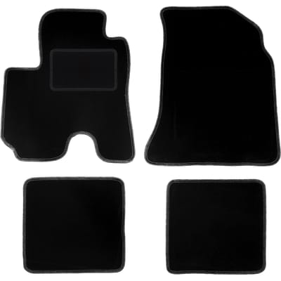 Zwarte veloursmatten voor: Mazda Demio hatchback (1996-2003)