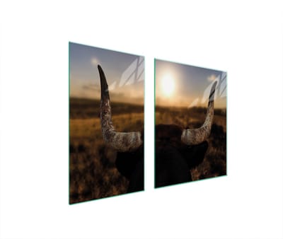 TMK ArtDeko Serie - Glazen Beschermplaat en Snijplank - 100x52 cm - Hartig - Veilig