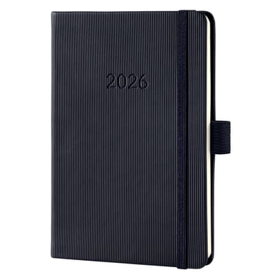 Sigel weekagenda 2026 Conceptum - formaat A6 - zwart - hardcover - SI-C2613