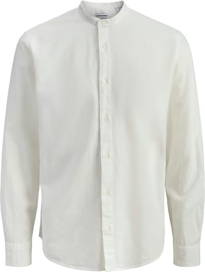 JACK&JONES PLUS - JJEBREEZE LINEN BLEND BAND SHIRT L PLS PLUS - Heren PLUS - Overhemden