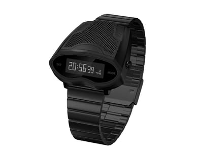SEKETO Turbo - Horloge 40mm Zwart Staal OLED