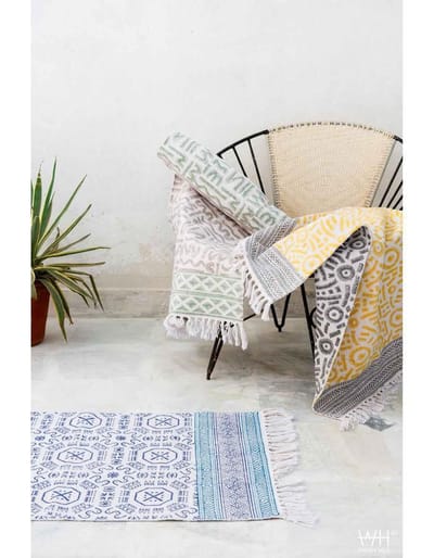 vloerkleed/tapijt Windy Hill Kristen 2zijdig 100% katoen 90*150cm