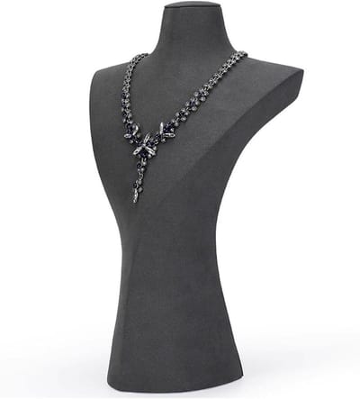 Sieraden Organizer - Ketting Buste - Sieraden Presenteren - Elegante Stijl - 1 Stuk - Grijs
