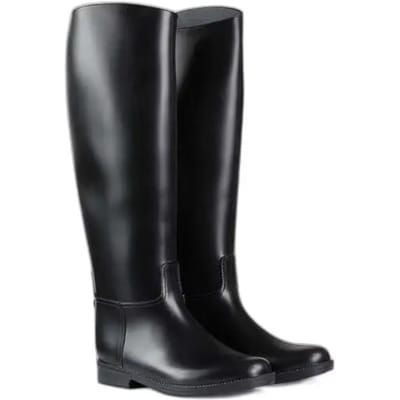 Horze Chester Rubber Rijlaarzen, dames, Black, 38
