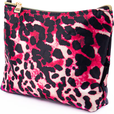 Toilettas - Make Up Organizer - Toilettas Dames - Make Up Tasje – Leopard Pink