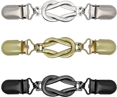 Dailygoods- Jurkclips 3 Stuks - Kleding Clips voor Tailleren - Rug-Cinch Clips - Sjaal-/Vestkraagclips - Stevig en Lichtgewicht - 10 cm Lang - Kledingclips