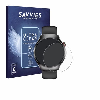 Savvies - Screenprotector voor Smartwatch ET460 1.47" - Folie Beschermfolie transparant 6 Stuks