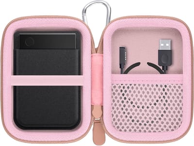 Draagbare Hard Case voor Dictafoon, Opbergzak voor Transport en Bescherming van Audio Recorder met Clip en Carabiner, Geschikt voor iPad Pro 11.1