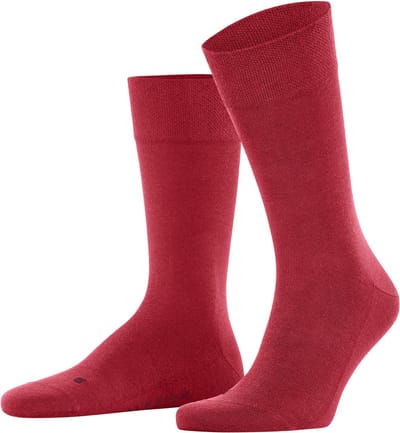 FALKE Sensitive New York met comfort tailleband lyocell sokken heren rood - maat 43-46