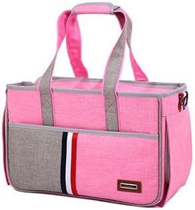 Draagbare Reistas - Huisdier Tas - Veilig Vervoer - Goedgekeurd door Luchtvaart - 51 cm Lengte - Roze