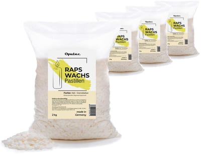 Oputec Rapswas Pastilles - Gietwas voor zelf kaarsen maken - 8kg