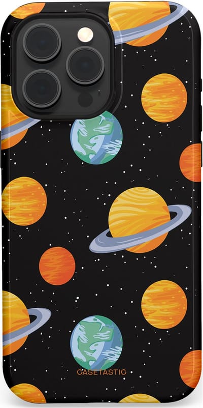 Casetastic Hoesje Geschikt voor Apple iPhone 15 Pro Max Magsafe - Stijlvolle Beschermende Duo-layer Case - Universum reis
