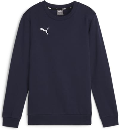 PUMA teamGOAL Casuals Crew Neck Sweat Jr Jongens Sporttrui - PUMA Navy-PUMA White