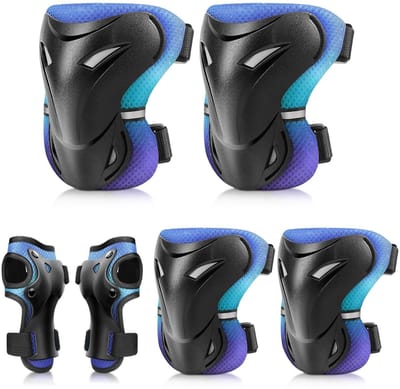 Kinderen Beschermingsset - Rollerblade Set - Veilig Sporten - Verstelbare Banden - 3-6 Jaar - Blauw