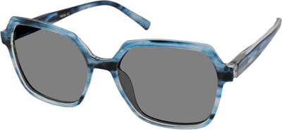 Vista Bonita MIRA – Zonneleesbril UV400 – Sterkte +0.50 – Kleur Blue Sky – Oversized model - lichtgewicht montuur – Goede pasvorm – Met flexveren - Inclusief etui en doekje