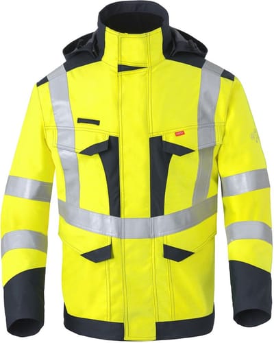 Havep 50248 Parka Fluo Geel/Marine maat L