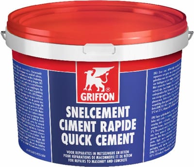 Griffon snelcement - 6 kg emmer - voor beton en metselwerk - sneldrogend