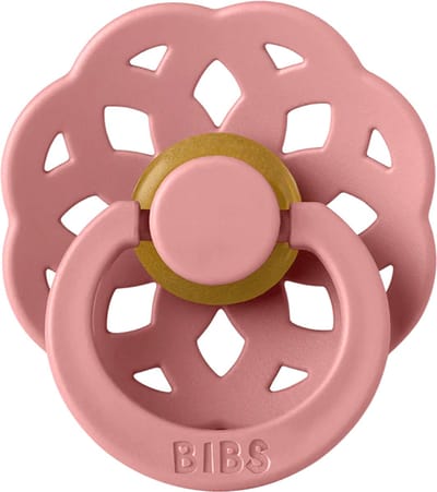 Bibs Boheme Dusty Pink maat 1 - Fopspeen - geschikt voor baby's van 0 tot 6 maanden - Natuurrubber