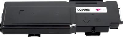Dell 593-Bbbs - Toner Magenta - 4000 pagina's - Huismerk Compatible - Geschikt voor Dell Color Laser Printer C2660dn Dell Color Laser Printer C2665dnf - D2660M alternatief - Dell inktcartridge