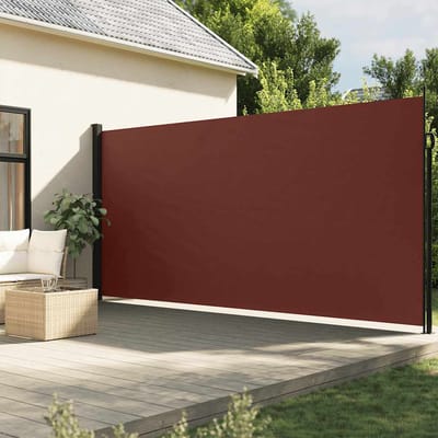 vidaXL - Windscherm - uittrekbaar - 200x600 - cm - bruin