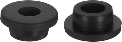 2 stuks kabeldoorvoer rubber, 15mm ID 24mm boorgat rubberen dopjes siliconen topkap gatstopfen rubberen afdichting rubberen dop bescherming van draden en kabels voor bedrading, zwart