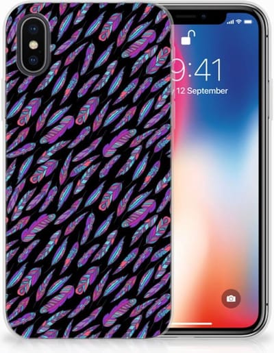 Apple iPhone X | Xs TPU bumper Feathers Color