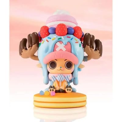 11cm One Piece Anime Tony Tony Chopper snoep taart Actiefiguur Juguetes Figurals Verzamelbaar Figuurtje Model Speelgoed Brinquedos beige