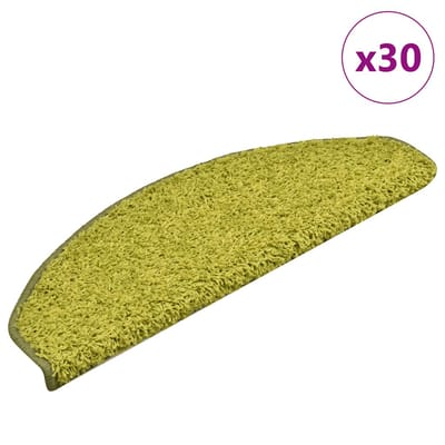 vidaXL - Trapmatten - 30 - stuks - 65x21x4 - cm - Groen - Halfrond - Groot