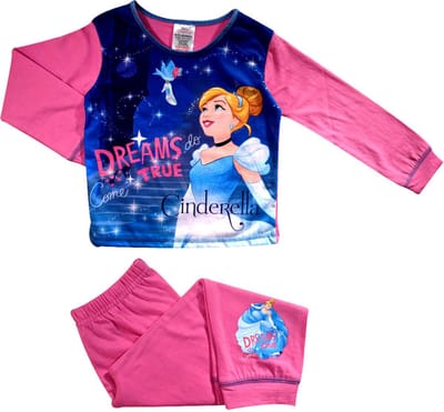 Cinderella - Pyjama - blauw met roze - Assepoester - maat 86/92