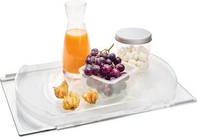 Electrolux E6RHSW31 onderdeel & accessoire voor koelkasten/vriezers Plank Transparant, Wit