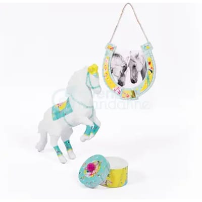 Creatieve doos decopatch paardrijden Avenue Mandarine