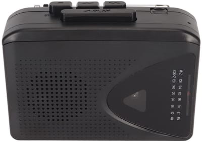 Dailygoody - Draagbare Cassettespeler - FM-Am Radio - Helder Hifi-geluid - Zwart - Geschikt voor Ouderen - Compact en Lichtgewicht