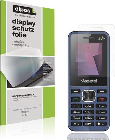 dipos – 4x Matte Beschermfolie geschikt voor Masstel Izi 12 | Krasbestendige & antireflecterende Screenprotector Ultra-Thin